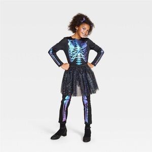 NEW Hyde & EEK! Skeleton Ballerina Costume Girls Sz Large